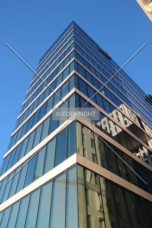 Looking up southeast corner