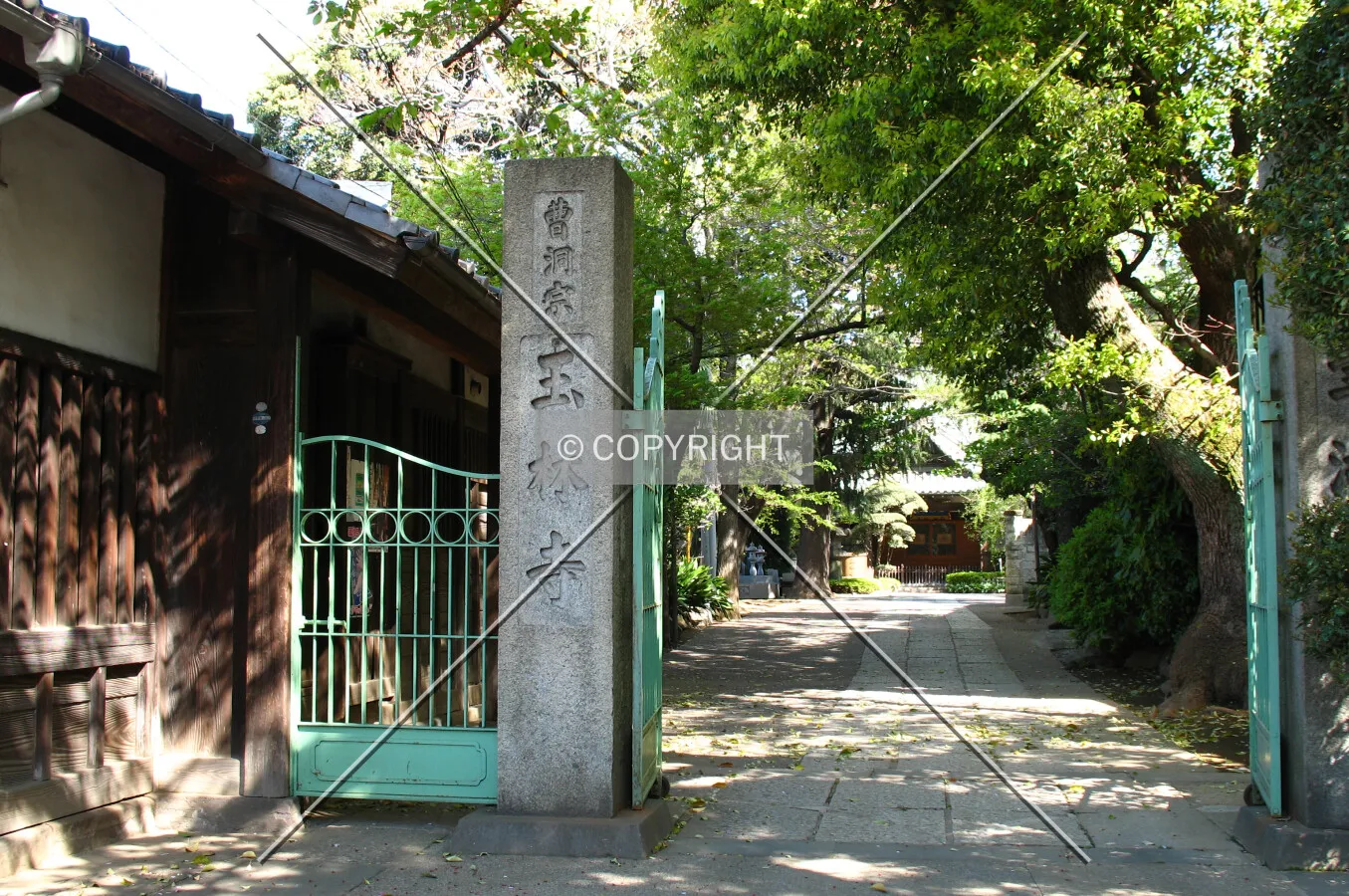 View of the gate from the southeast