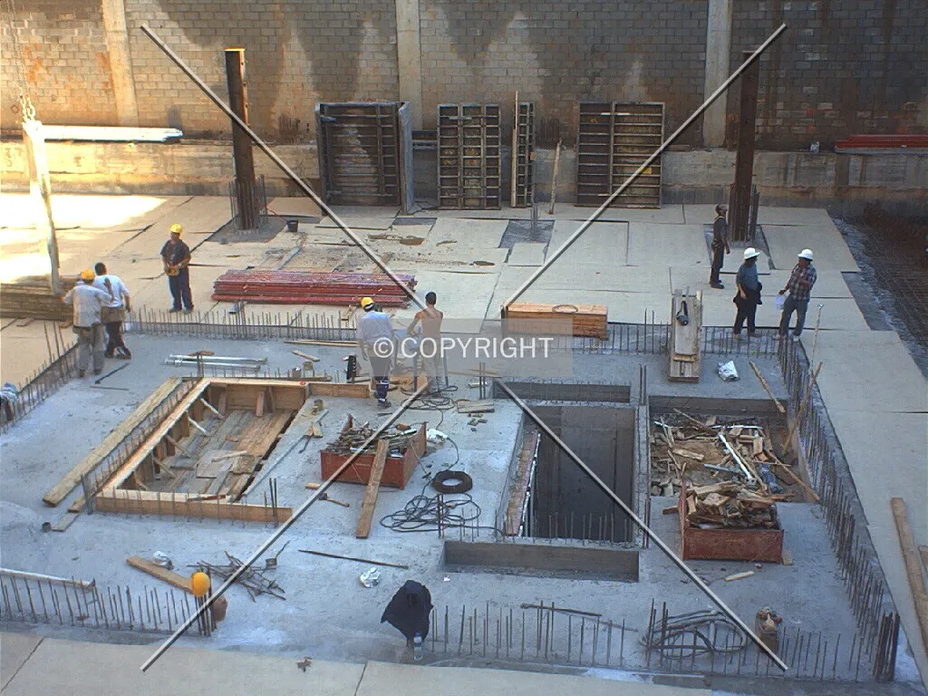 View of the central core in its basement