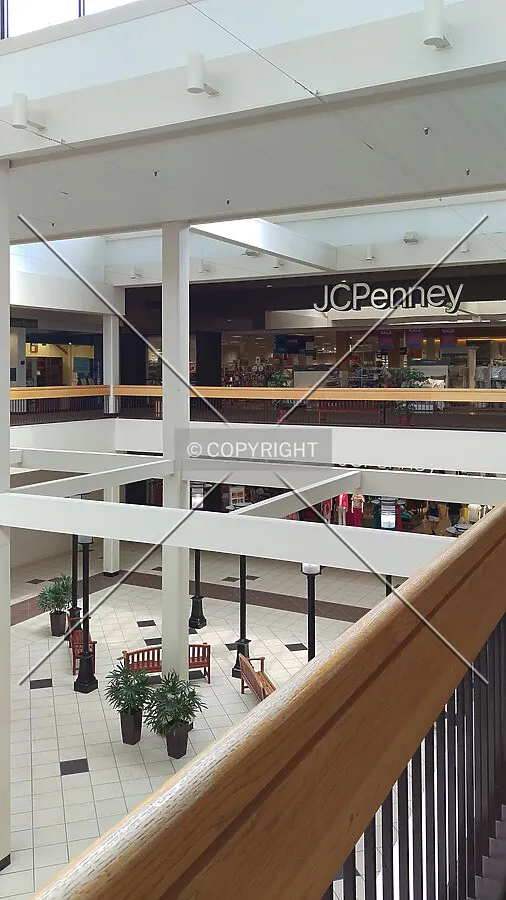 Second floor view towards the JCPenney entrance; May 22, 2015