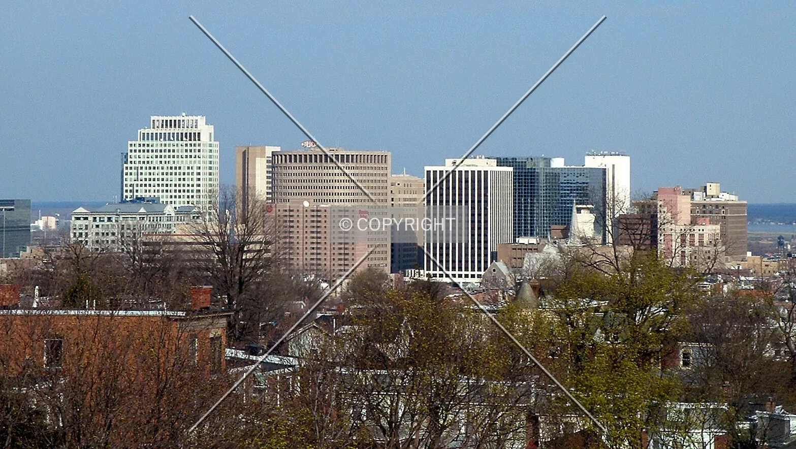 View from the west