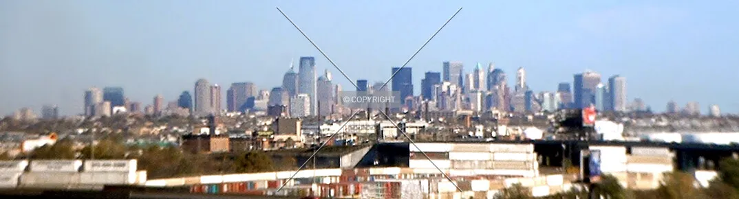 View east toward Downtown from Newark