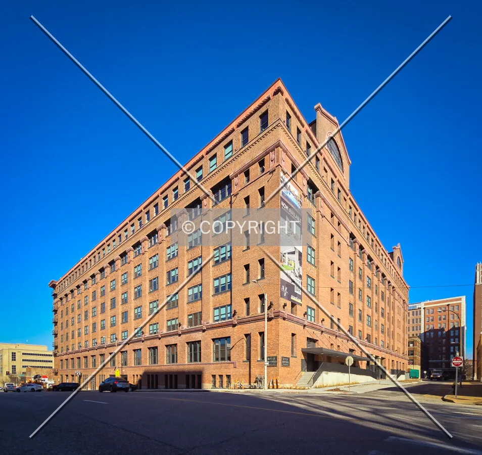 From the southeast after renovations have completed; February 13, 2024