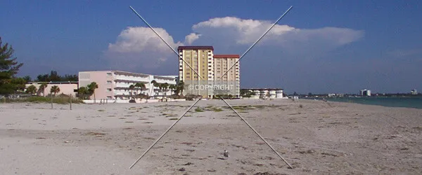 Distant view from Lido Beach looking south