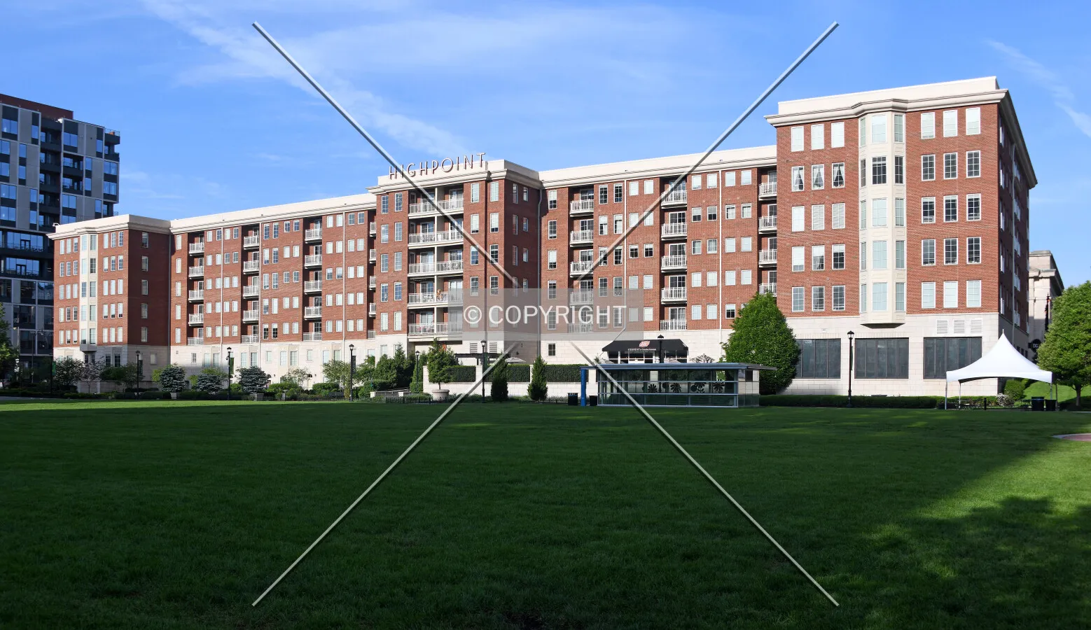 View from the northeast
