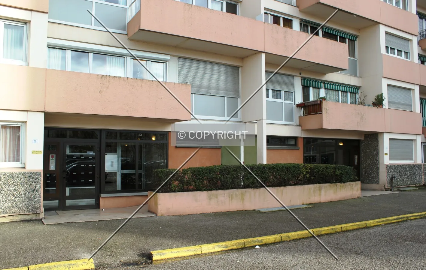 The two entrances of the west side.