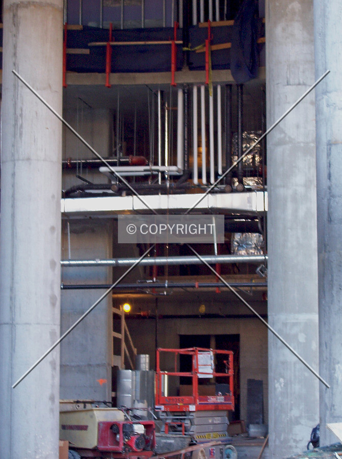 Looking into the future main entrance from Kingsbury Street