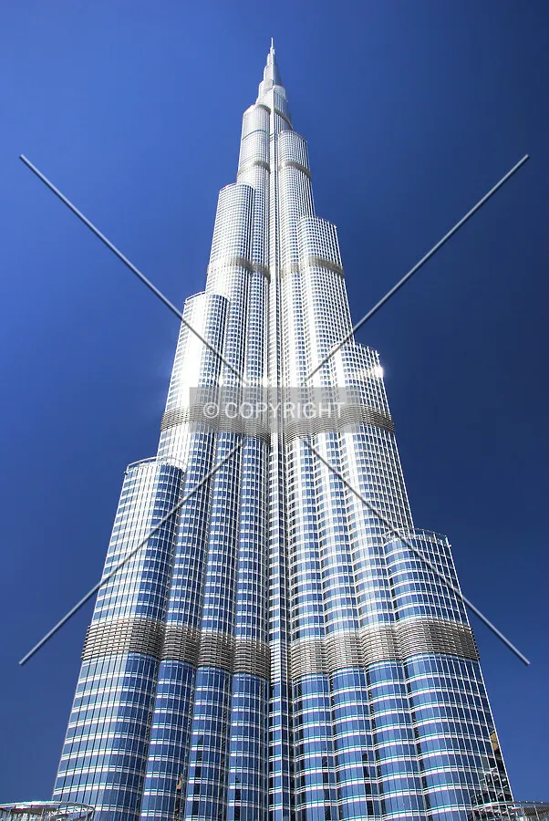 Looking up from the base