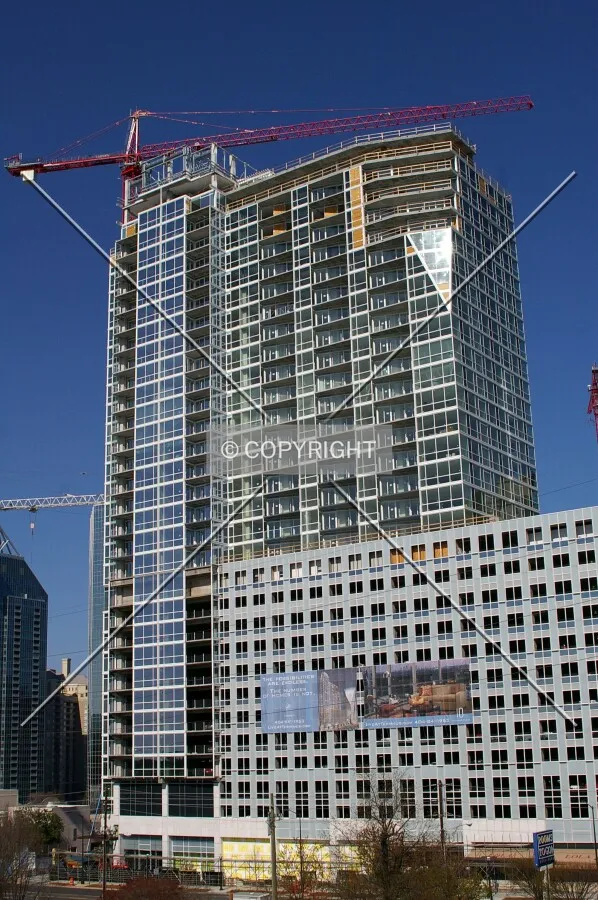 Looking north