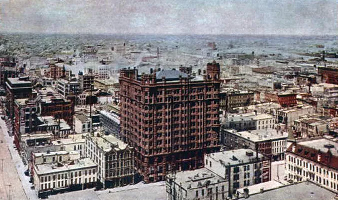 View from the southeast