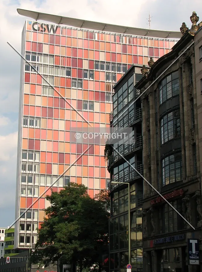 View from Kochstrasse and Friederichstrasse intersection