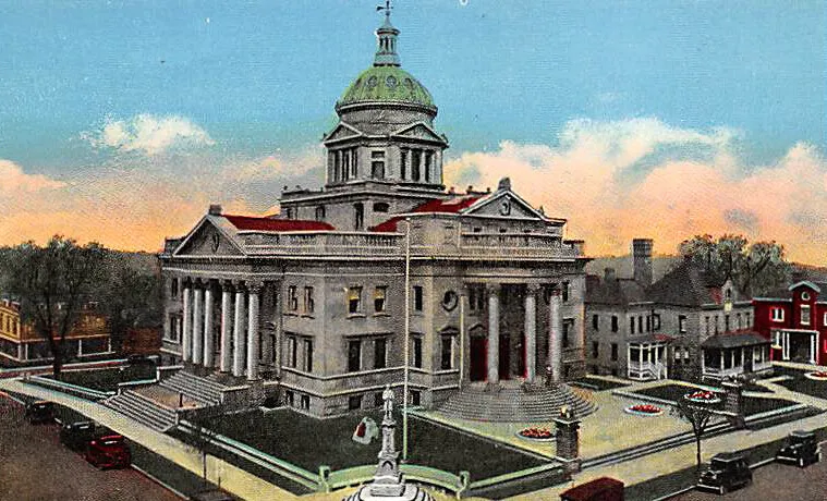 Vintage postcard view