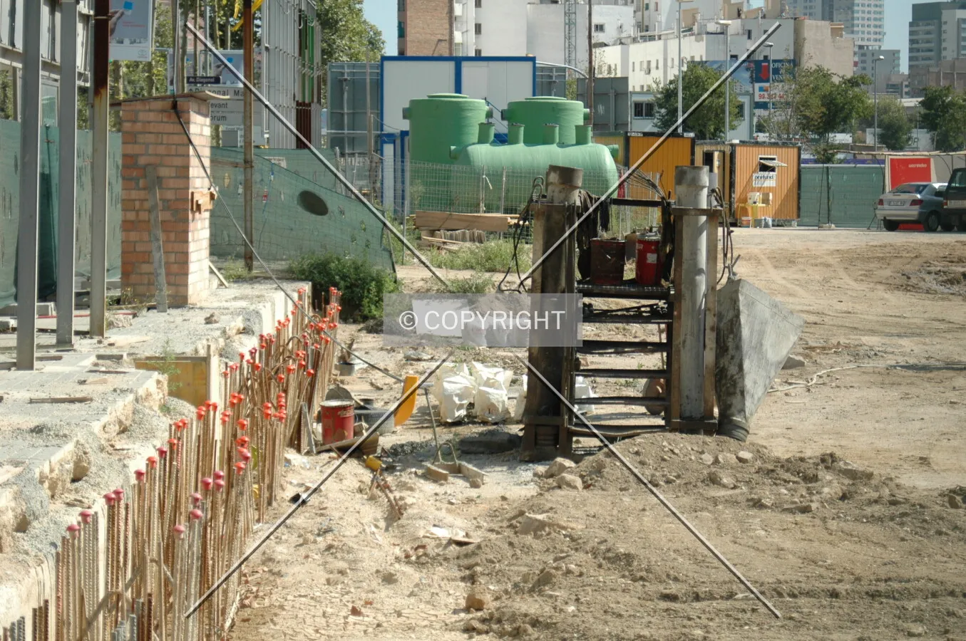 Ground work to build the underground levels