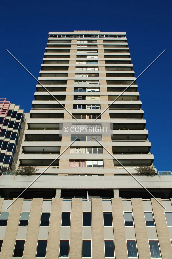 Looking up the east side