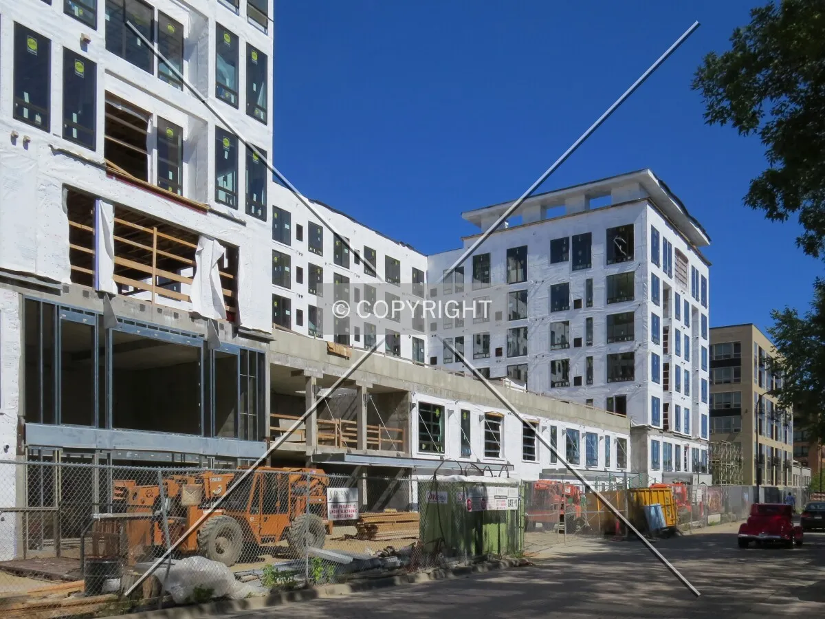View to the east across Main Street SE