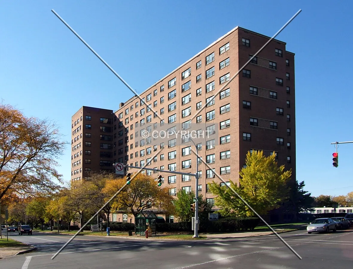 View from the northeast