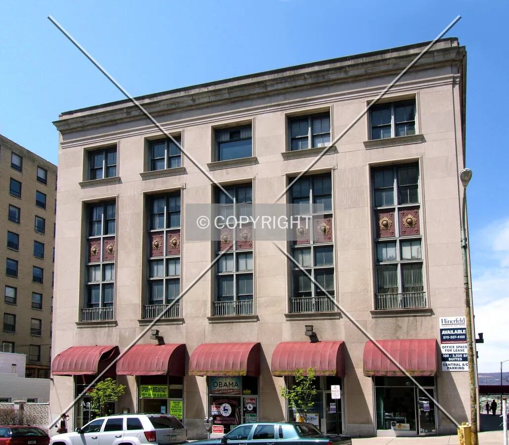 View from the southeast at Washington Avenue and Mulberry Street
