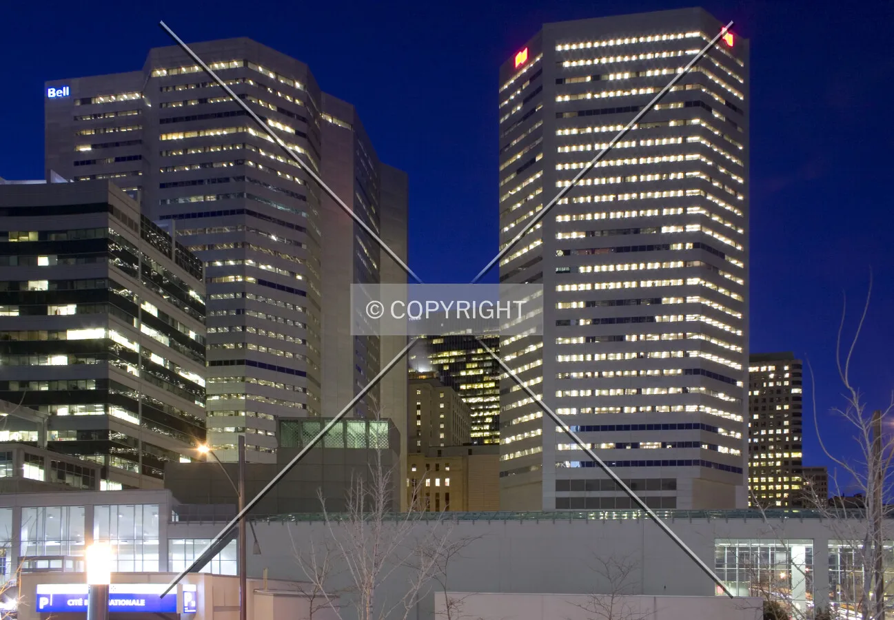 Night view from Square Victoria