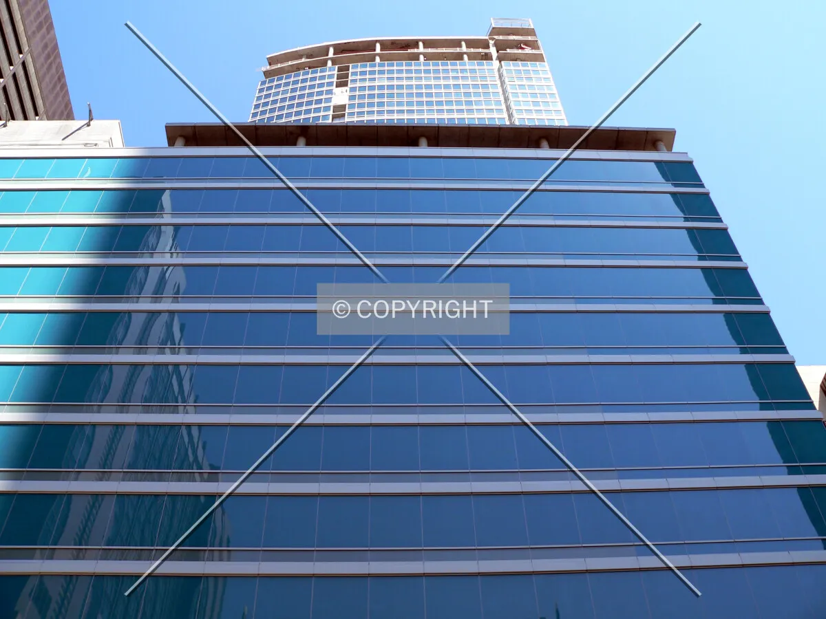 View up the southern face of the parking structure