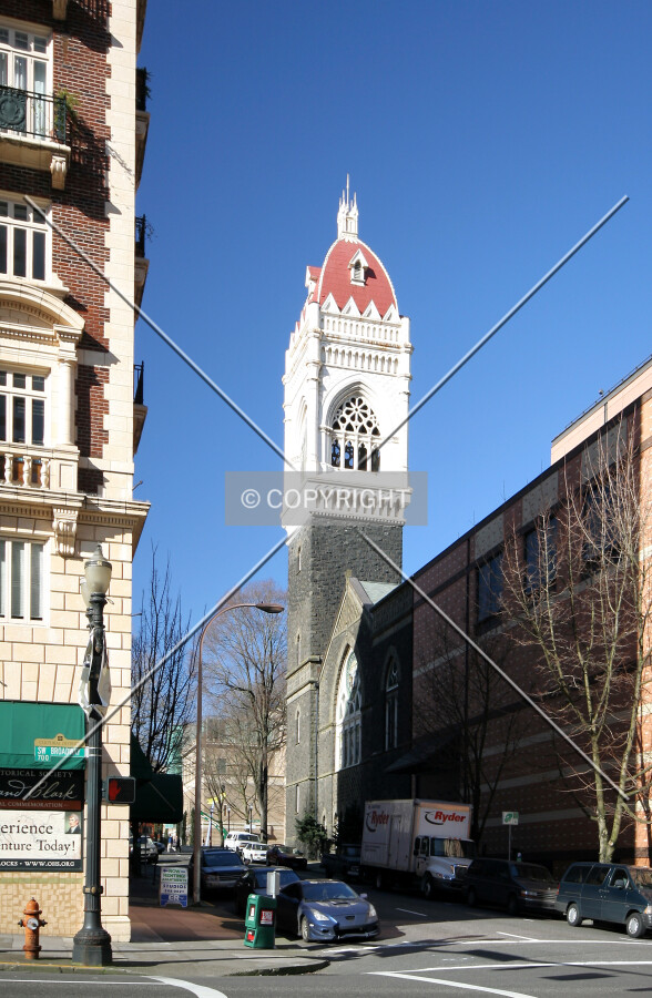 As seen from Broadway and Madison