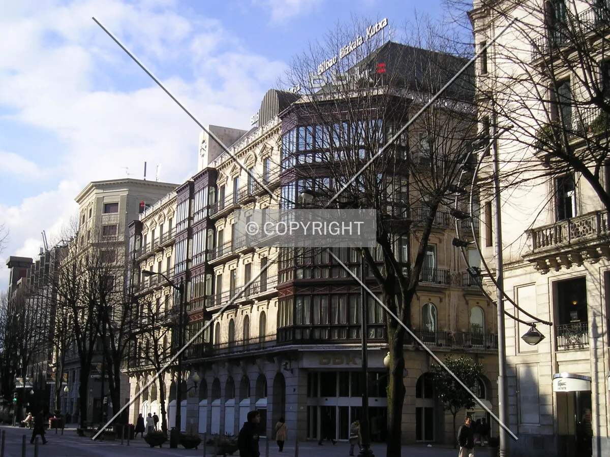 View from the junction of Diputacion and Gran Via
