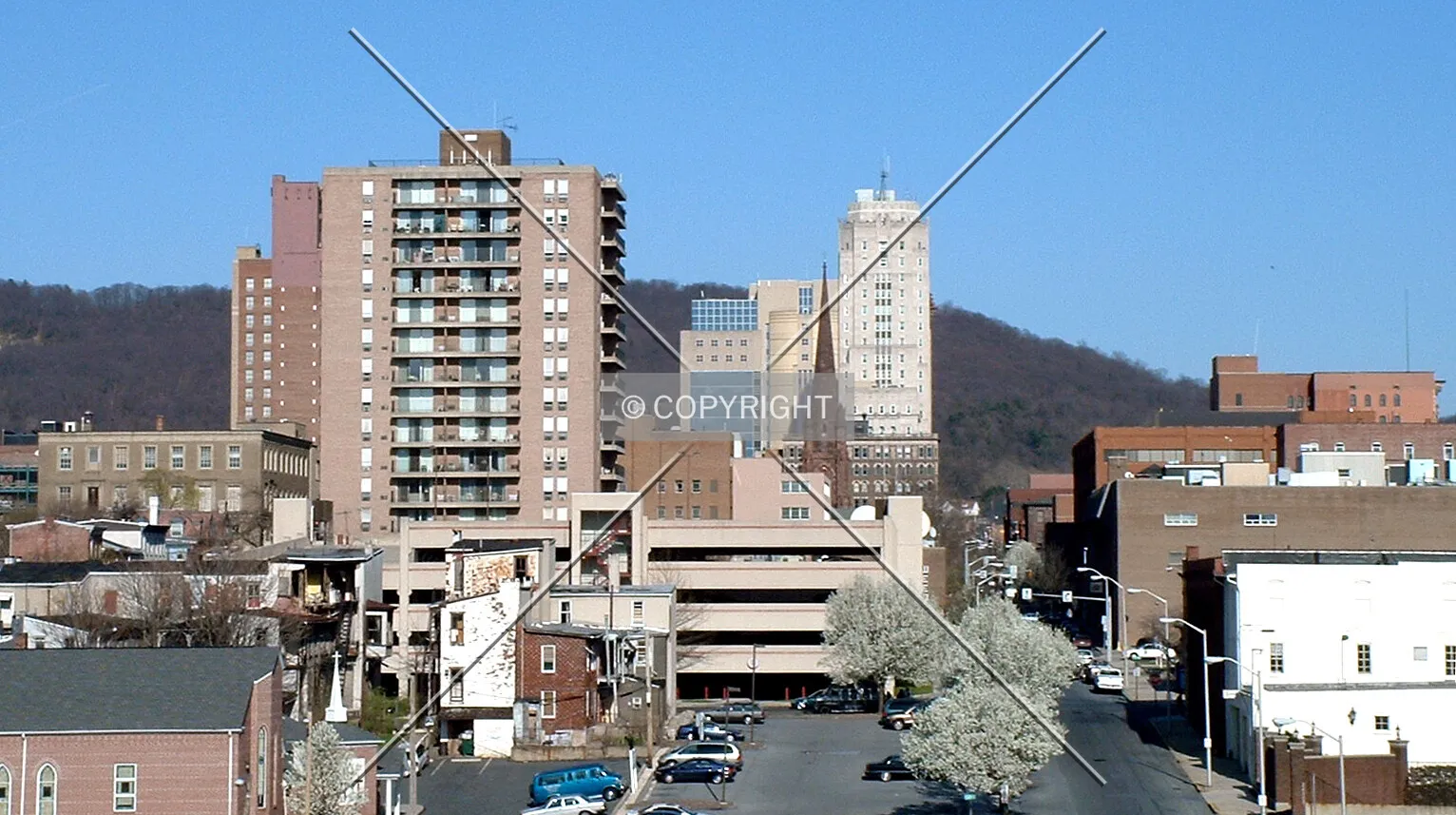 View from the west