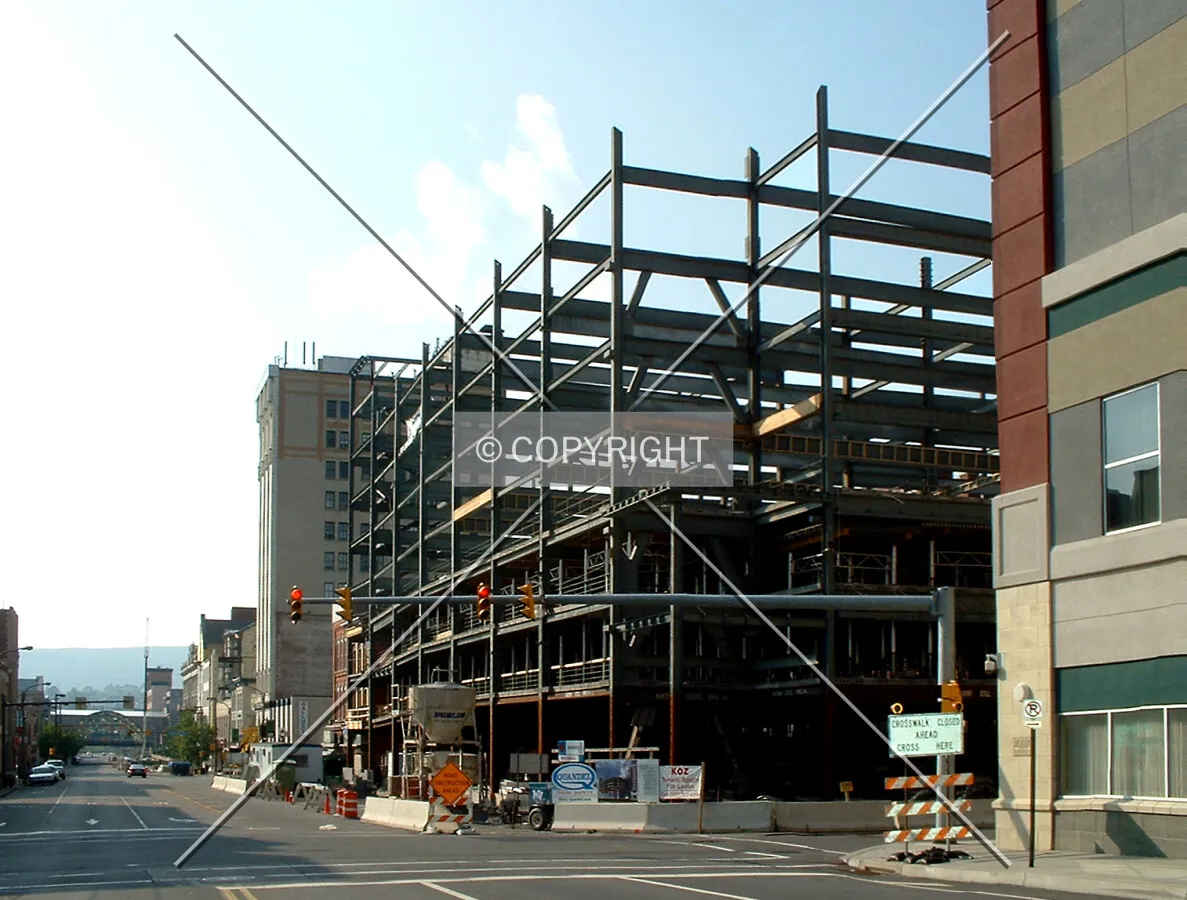 View from the southeast along Lackawanna Avenue