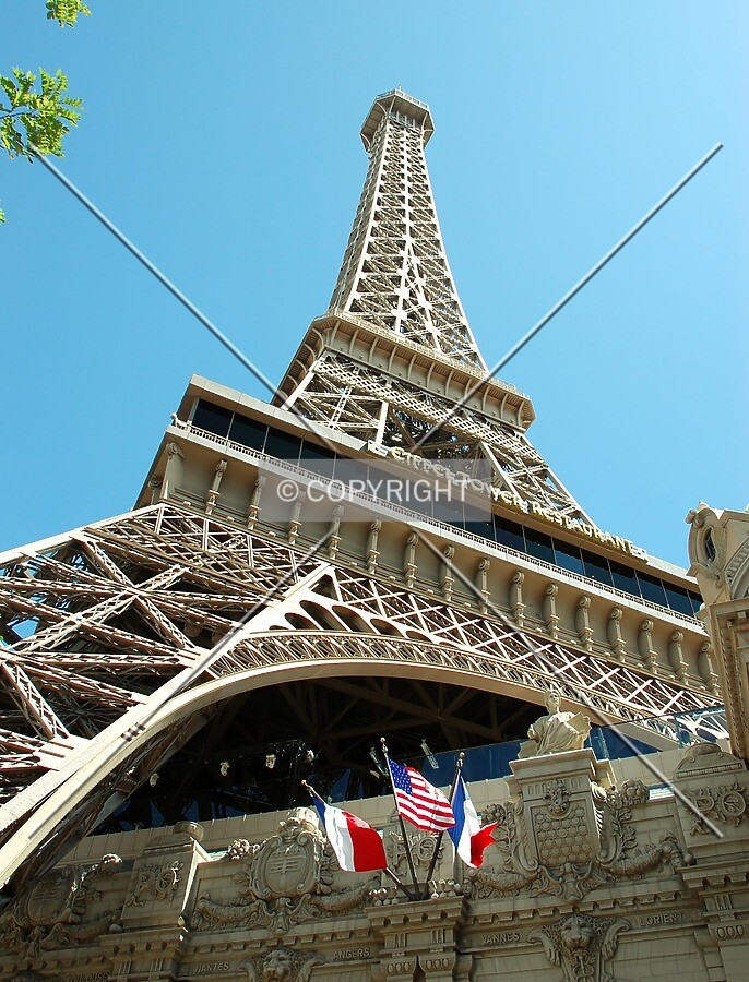 Looking up from The Strip