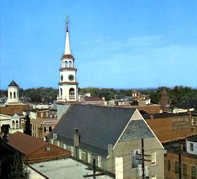 Vintage view from the southwest