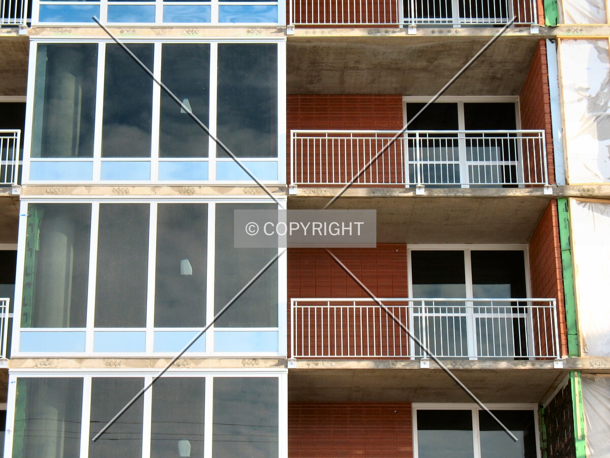 Windows and balconies