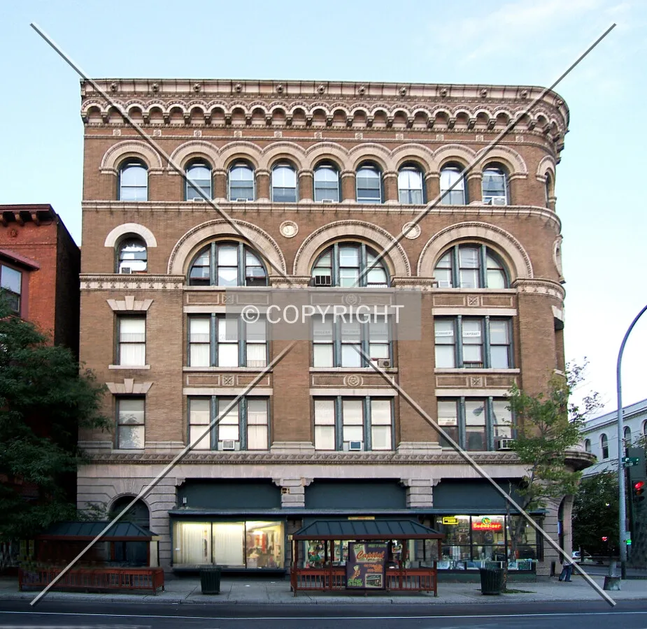 View from the northwest across 4th Street