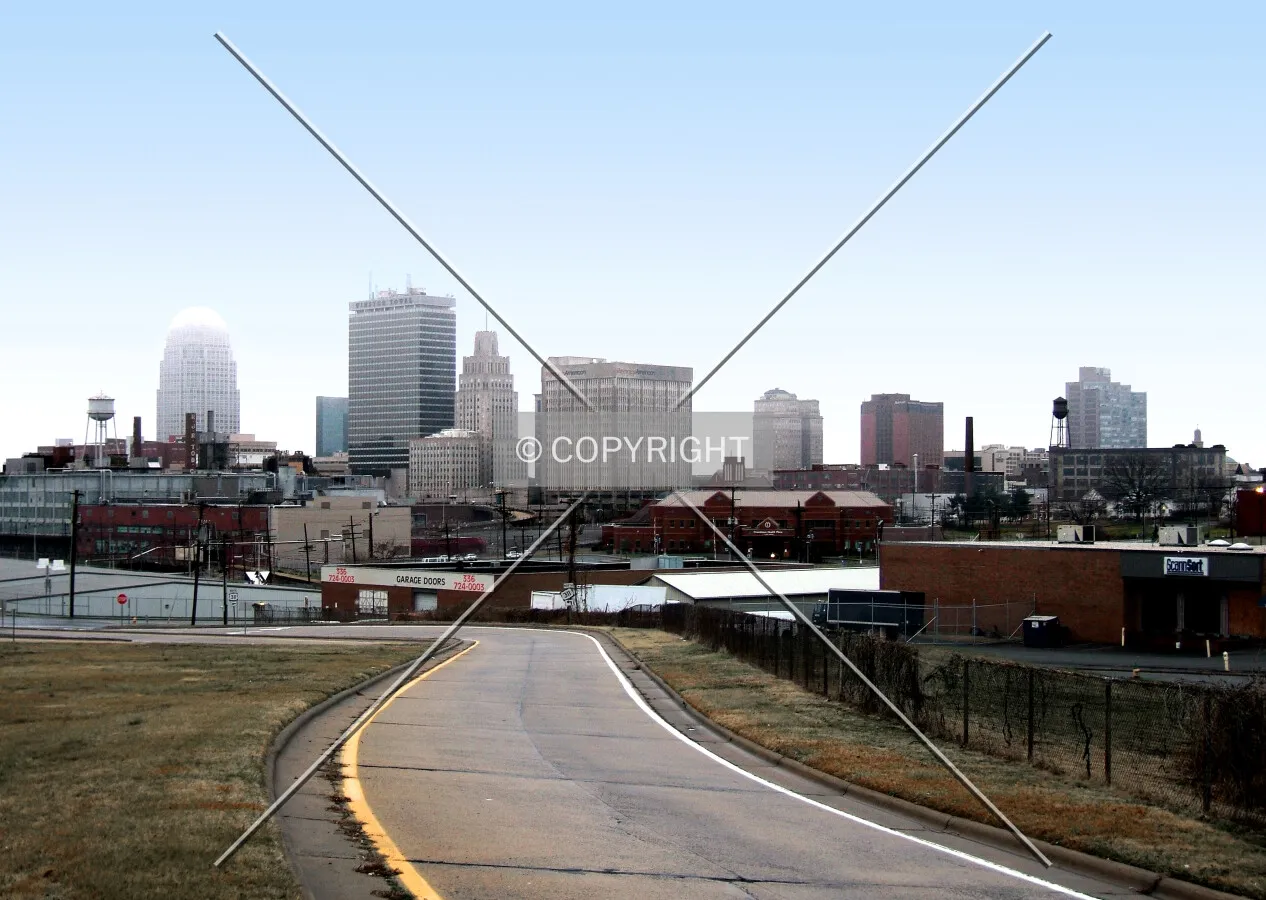 Downtown from the northeast