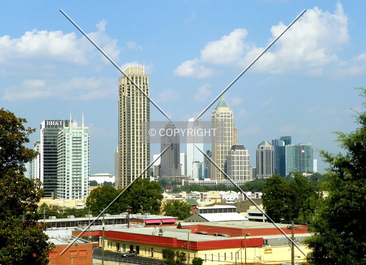 Midtown Atlanta scene.