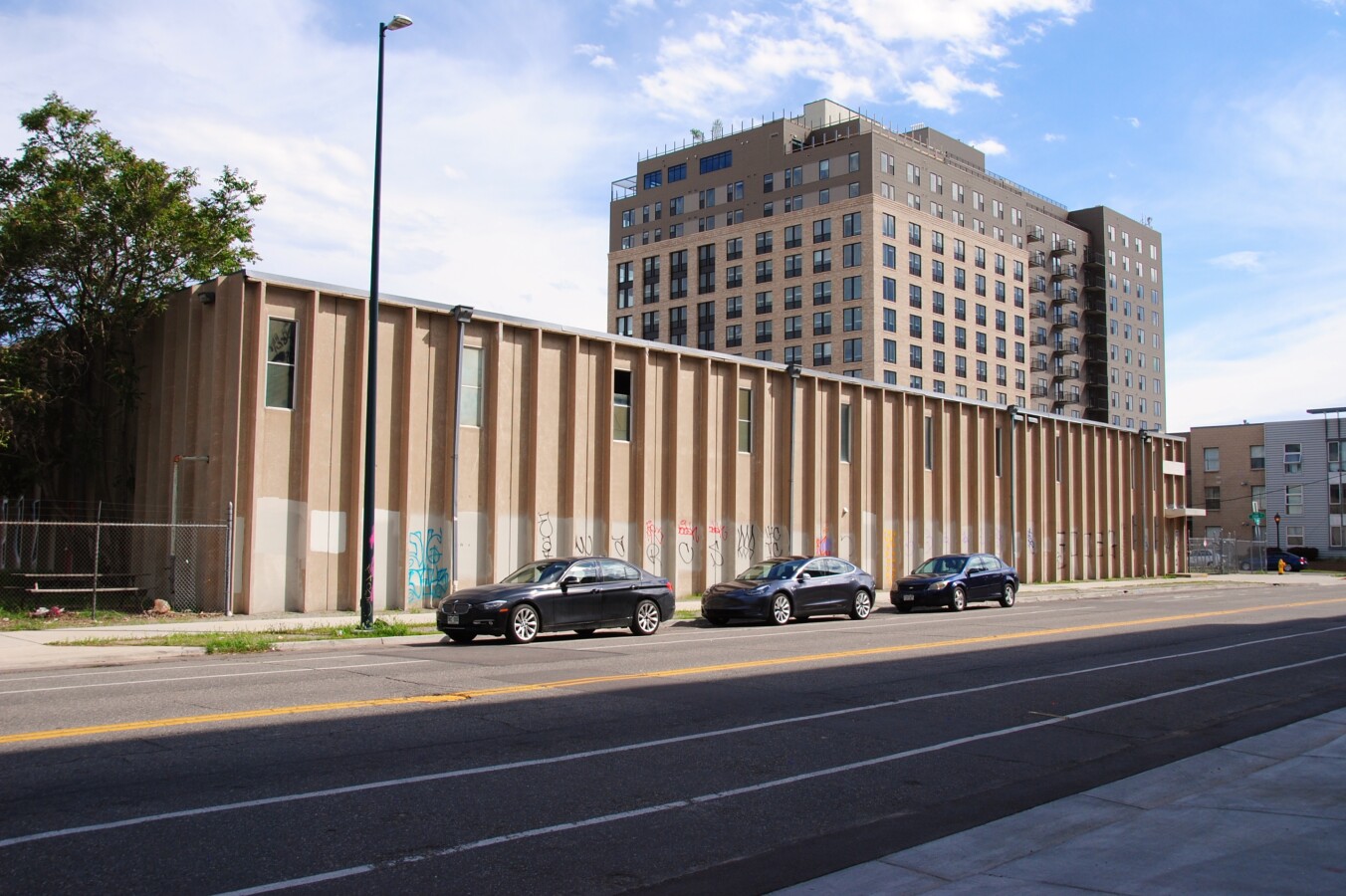 View of the site before construction