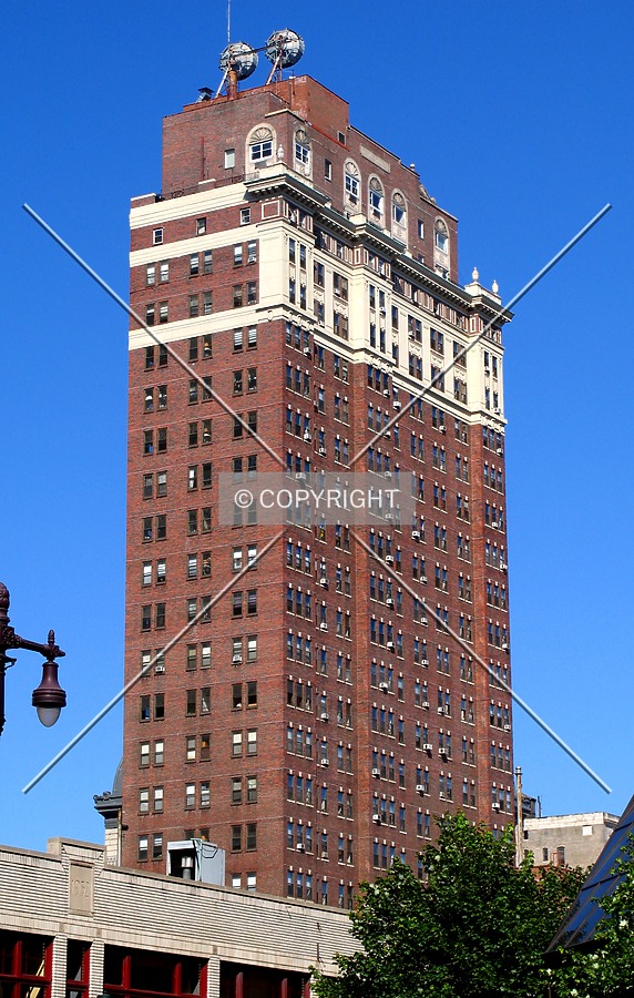 Top from the southwest on South Broad Street
