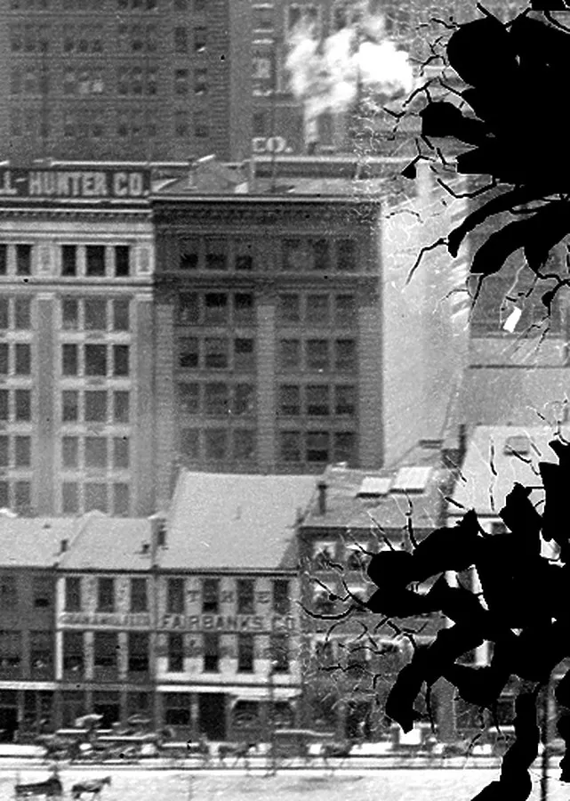 Vintage view from the southwest