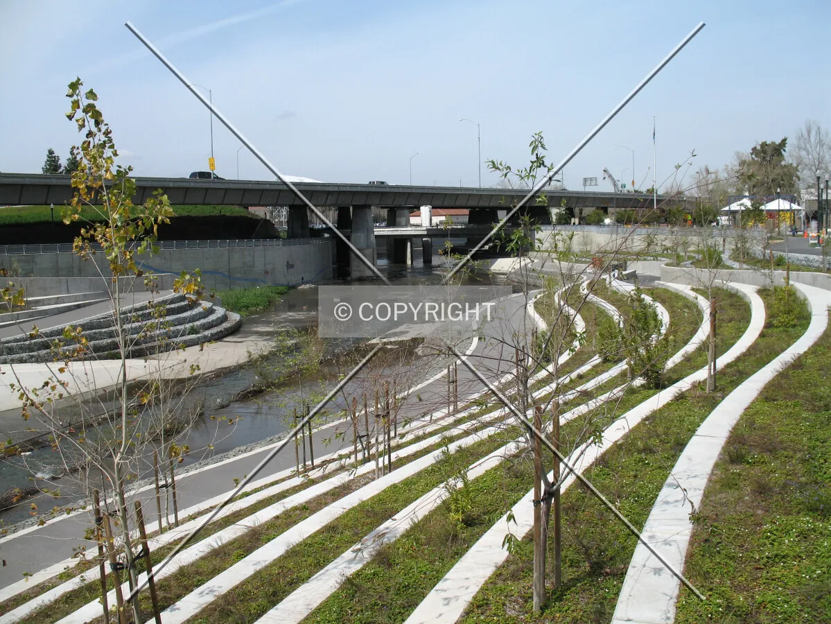 The Guadalupe River system after major floor-control improvements