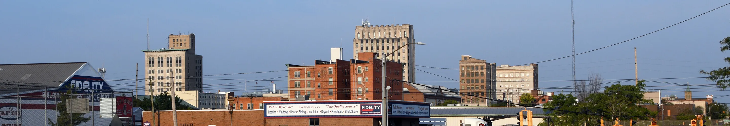 Downtown from the northeast
