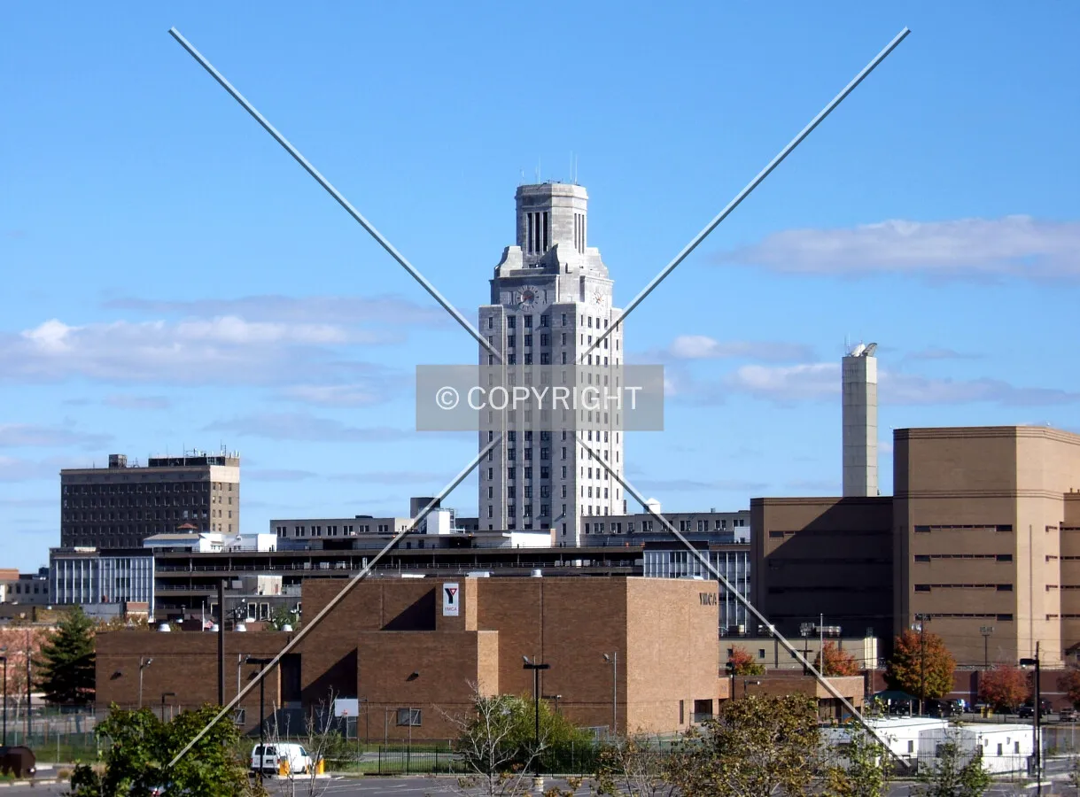 Downtown from the southwest