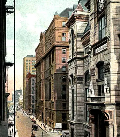 View from the northwest along Jackson Avenue