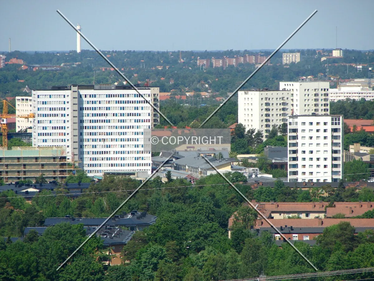 View from Högdalstoppen in the southeast