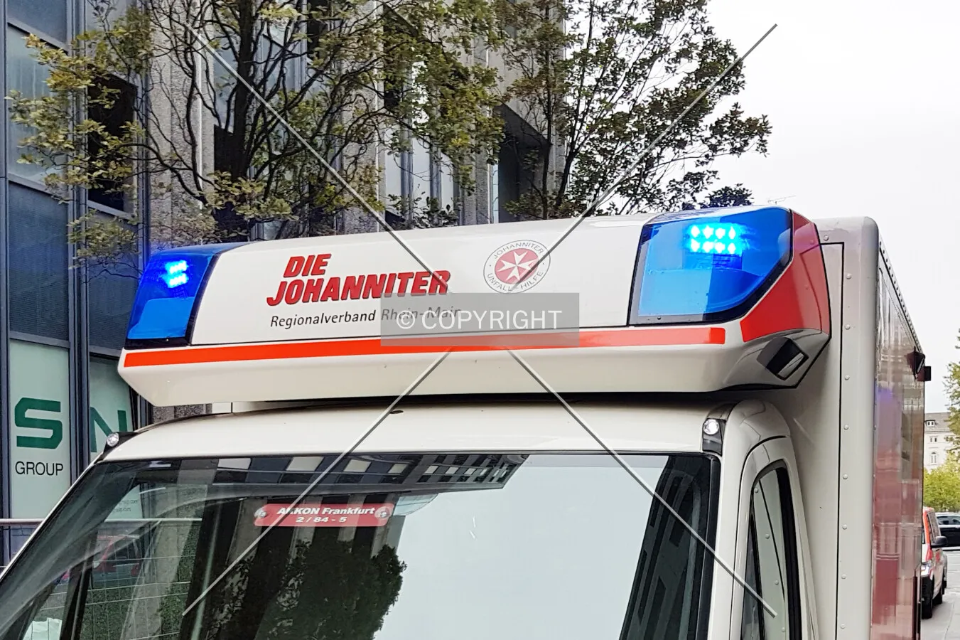 German ambulance vehicle