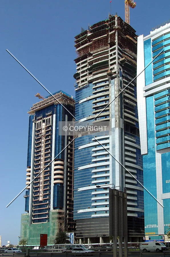 View from across Sheikh Zayed Road