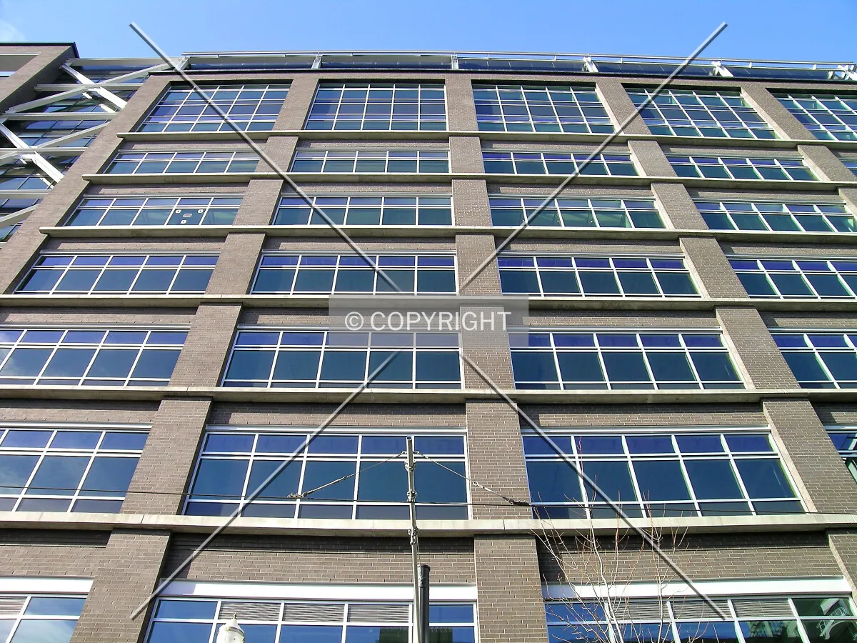 Looking up the eastern facade