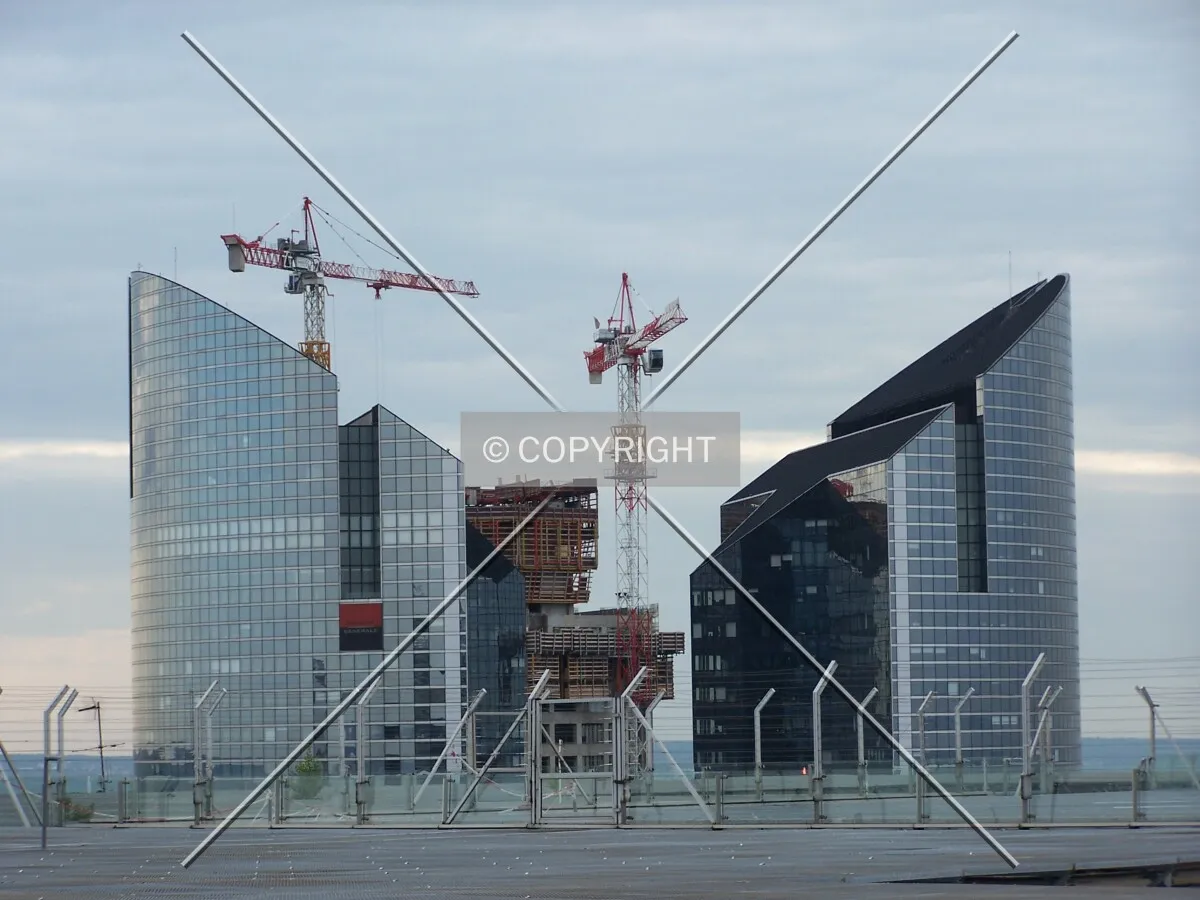 Vue depuis le toit de la Grande Arche