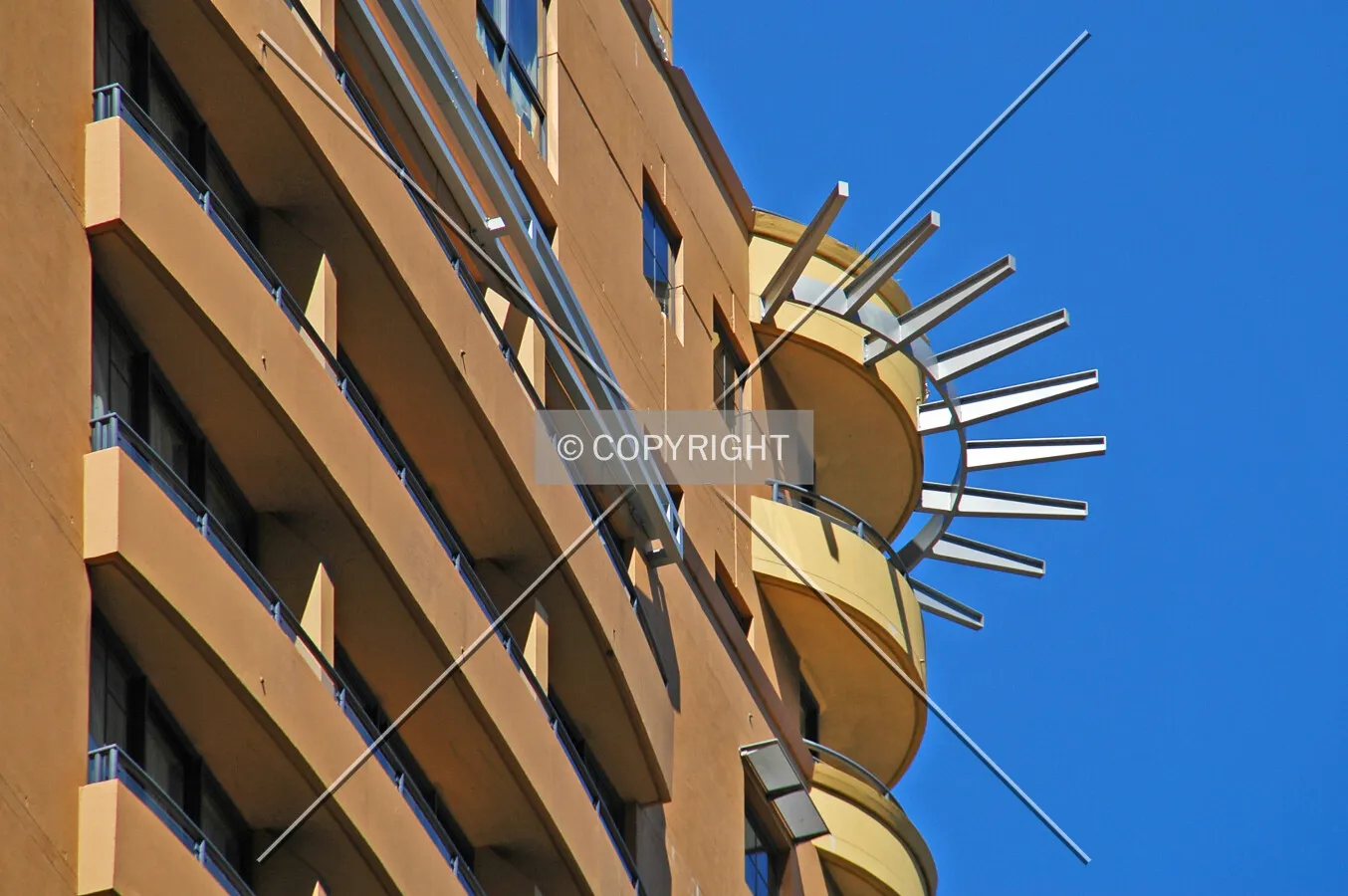 Top of the southwest corner