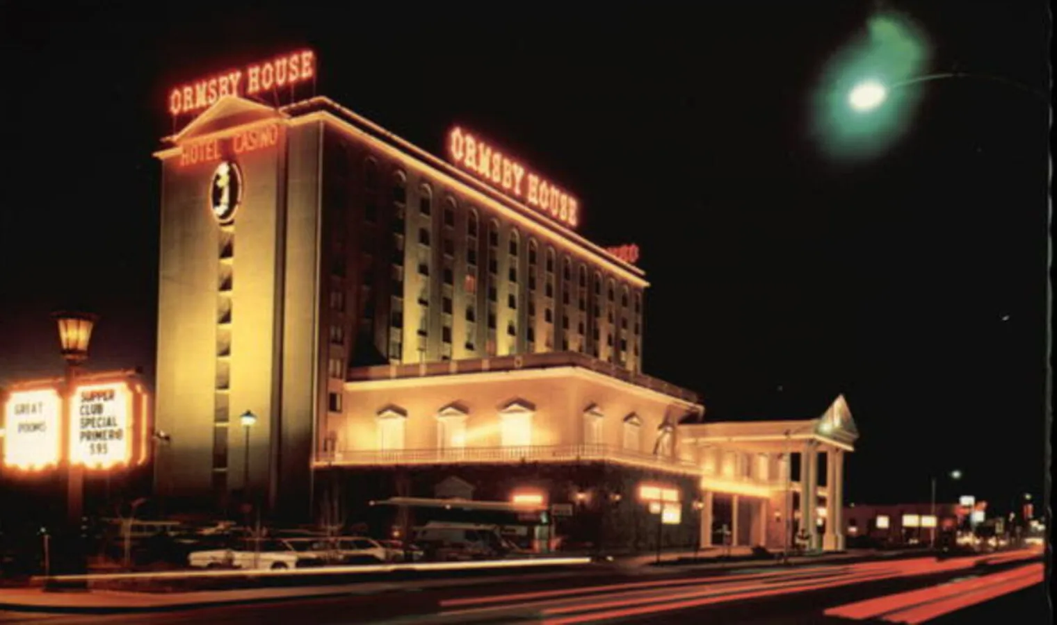 Vintage view at night