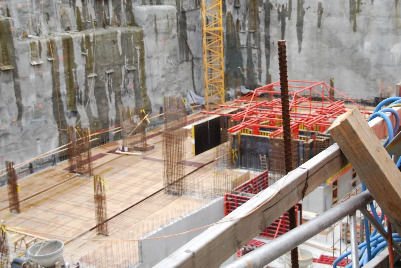 Underground parking underway