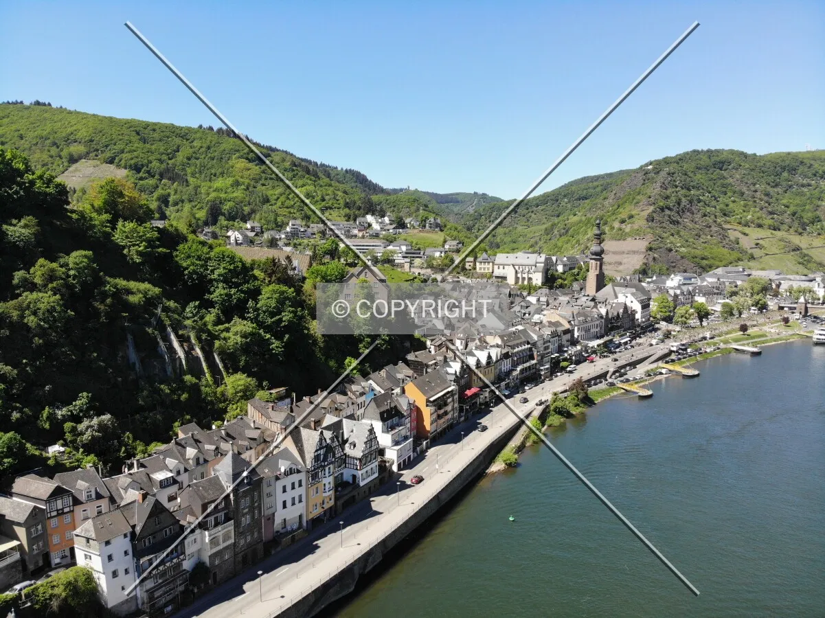 Cochem and the Mosel river (Germany)