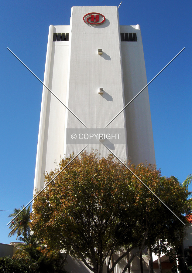 Looking up from the east